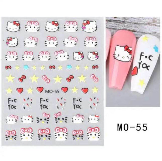 Nail Sticker 5D Hello Kitty MO55 Premier Nail Supply