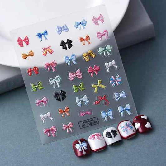 Nail Sticker Color Bow - 5DTS053 Premier Nail Supply