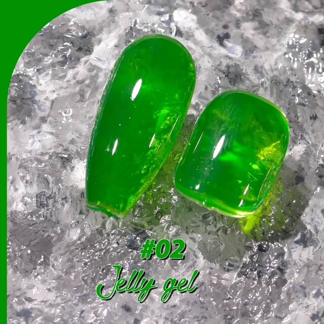 Medina - Jelly Gel Polish Fluorescent Green 15ml Medina