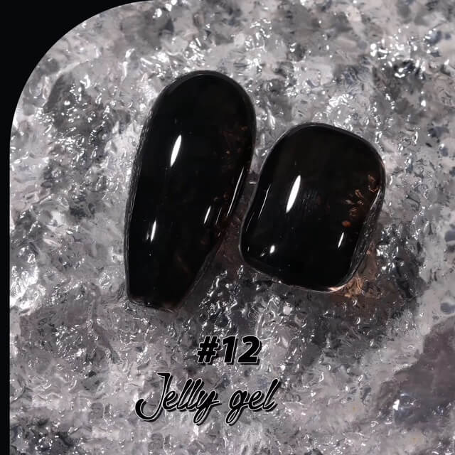 Medina - Jelly Gel Polish Black 15ml Medina