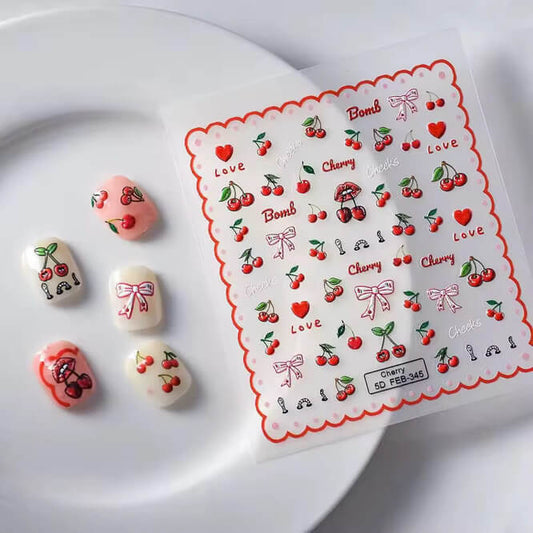 Nail Sticker Red Cherry #5DFEB345 Premier Nail Supply