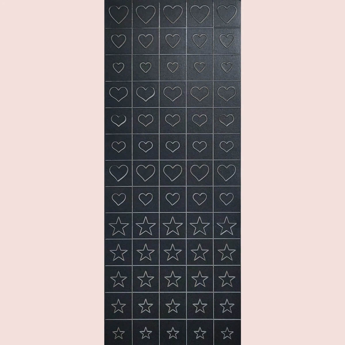 Airbrush Stencils Nail Stickers Heart and Stars Flame Premier Nail Supply