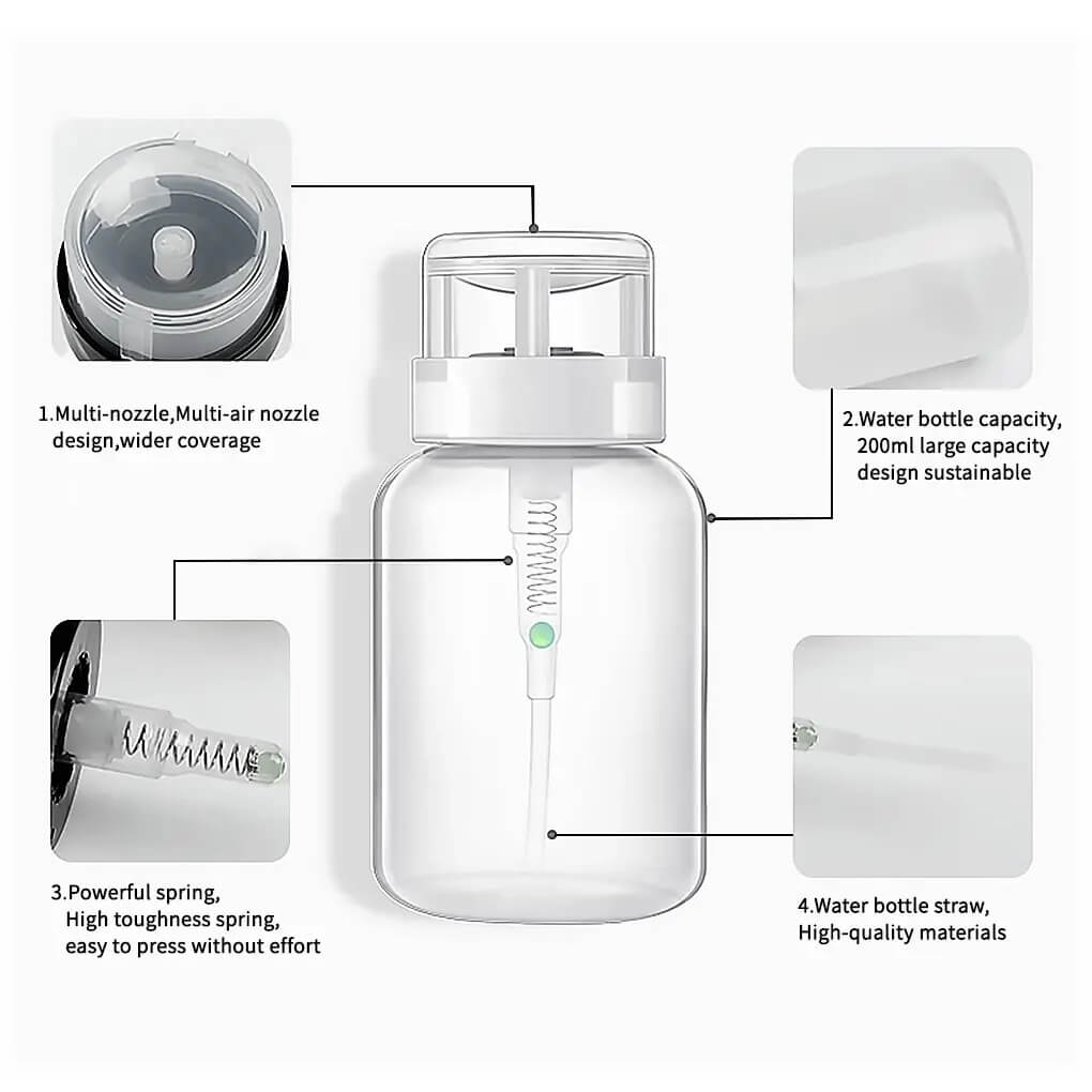 Empty Bottle Pump Dispenser Liquid 200ml Beyond Beauty Page