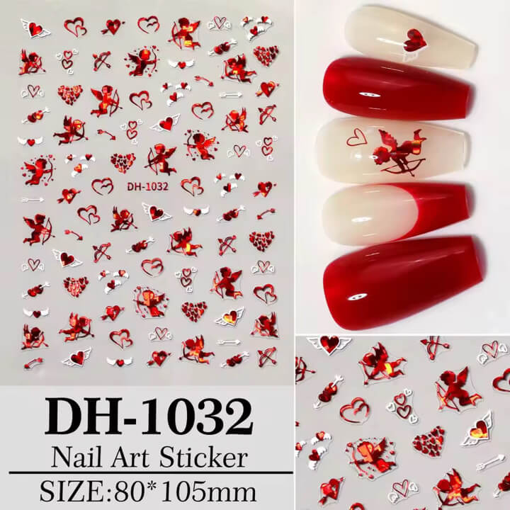 Nail Sticker Valentine Love Angel #DH1032 Premier Nail Supply