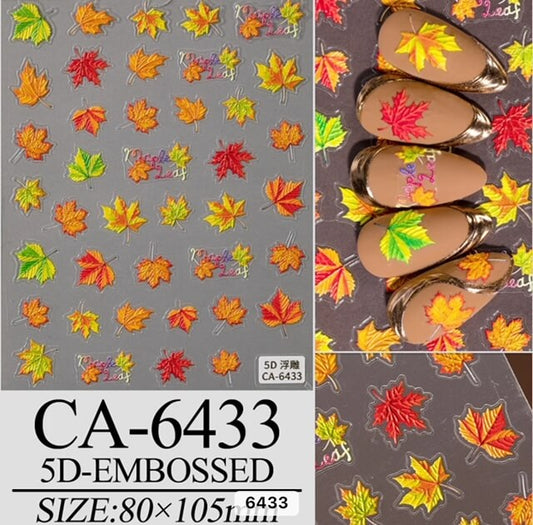 Nail Sticker Maple Leave 5D-CA6433 Premier Nail Supply