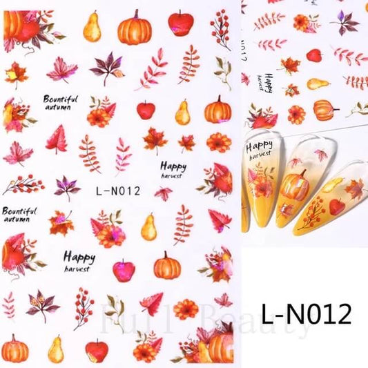 Nail sticker Beautiful Autum LN012 Premier Nail Supply