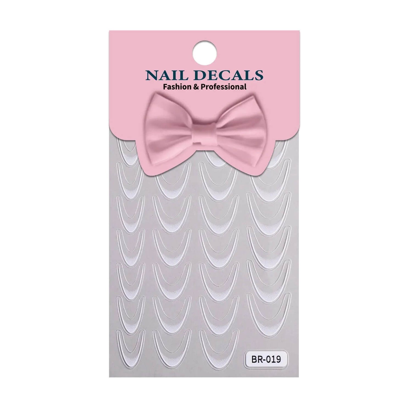 Nail Sticker White French Tip BR-019 Premier Nail Supply