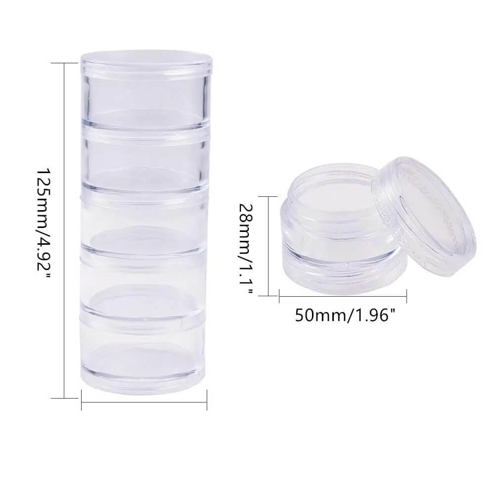 Nail Stackable Plastic Containers 5pcs/1column Beyond Beauty Page