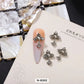 Nail Charm Cross Design with Rhinestone 2pcs/Bag