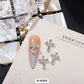 Nail Charm Cross Design with Rhinestone 2pcs/Bag