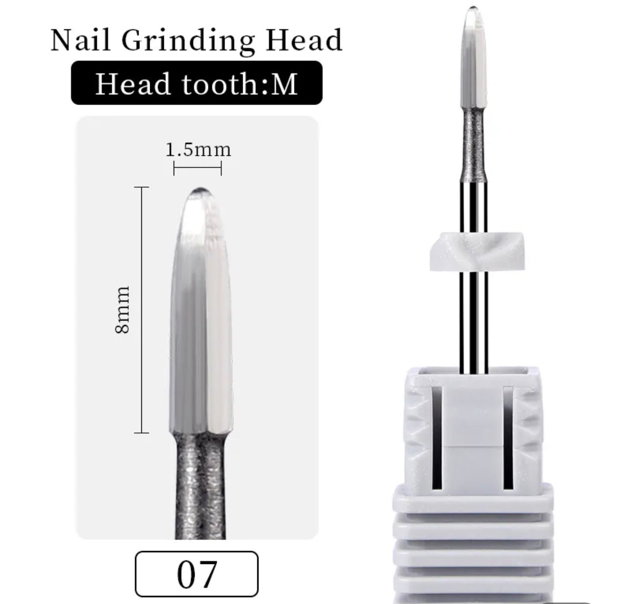 Carbide Cuticle Nail Drill Bit 3/32" Premier Nail Supply