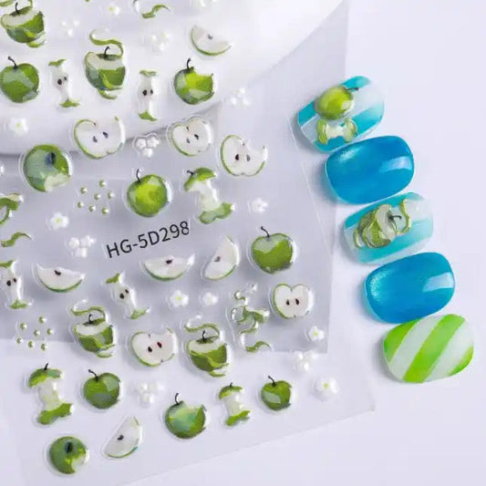 Nail Sticker Green Apple #HG5D298 Premier Nail Supply