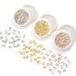 Nail Charm Letters Rhinestone Gold Silver Rosegold 26pcs/Jar Premier Nail Supply