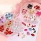 Nail Charm Valentine 3D Hearts 7Grits/Box
