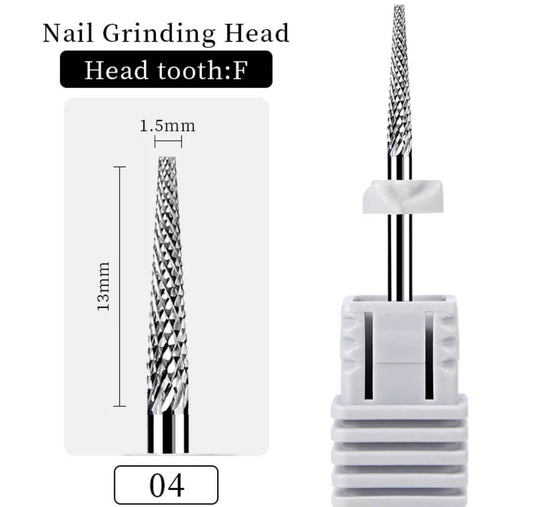 Carbide Cuticle Nail Drill Bit Small Cone 3/32"-M Premier Nail Supply