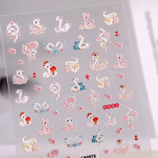 Nail Sticker Pink Snake #5DCA6976 Premier Nail Supply