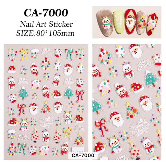 Nail Sticker Merry Christmas #5DCA7000 Premier Nail Supply
