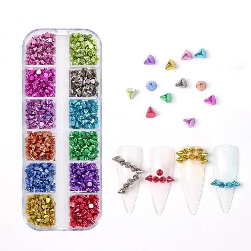 Nail Charm Metal Punk Cone 12Grits Premier Nail Supply