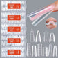Nail Tip Extensions Square Dual Nail Forms 256pcs #4/3662-12 Premier Nail Supply