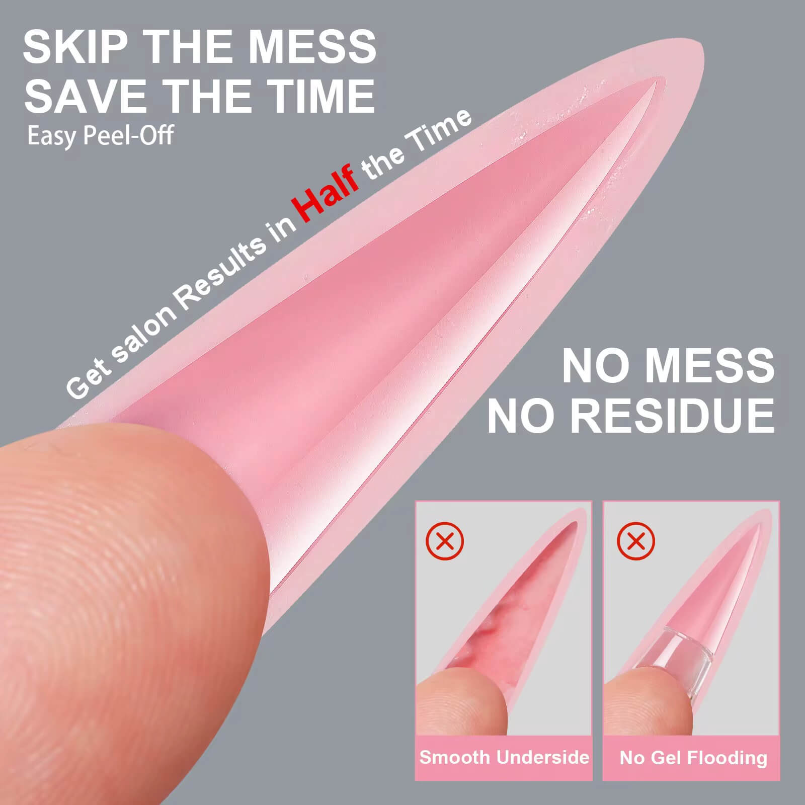 Nail Tip Extensions Square Dual Nail Forms 256pcs #4/3662-12 Premier Nail Supply