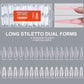 Nail Tip Extensions Arched Almond Dual Nail Forms 256pcs#5 /5341-12 Premier Nail Supply