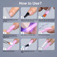 Nail Tip Poly Gel Form Extension Space French #3/6513-9 Beyond Beauty Page
