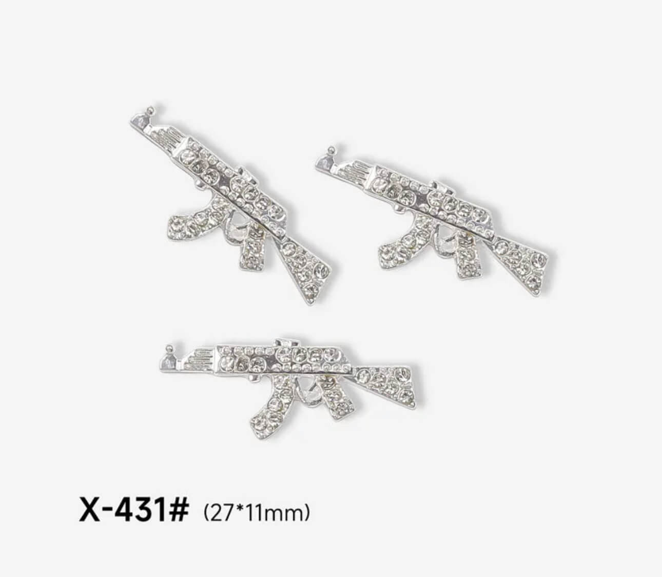 3D Nail Charm Gun Design 2pcs/bag Premier Nail Supply