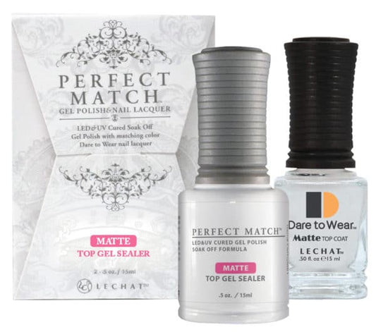 LeChat Perfect Match - Matte Top Gel Sealer 0.5 oz - #PMTM01 LeChat