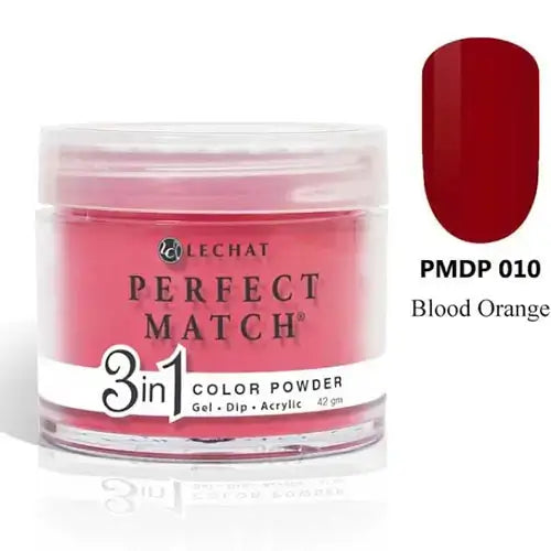 LeChat Perfect Match Dip Powder - Blood Orange 1.48 oz - #PMDP010 LeChat