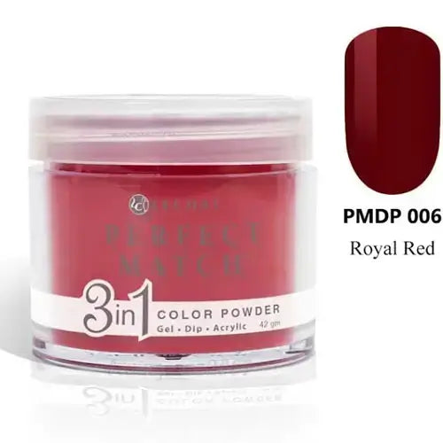LeChat Perfect Match Dip Powder - Royal Red 1.48 oz - #PMDP006 LeChat