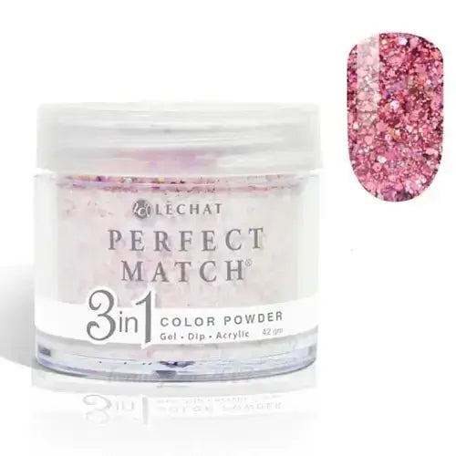 LeChat Perfect Match Dip Powder - Techno Pink Beat 1.48 oz - #PMDP058 LeChat