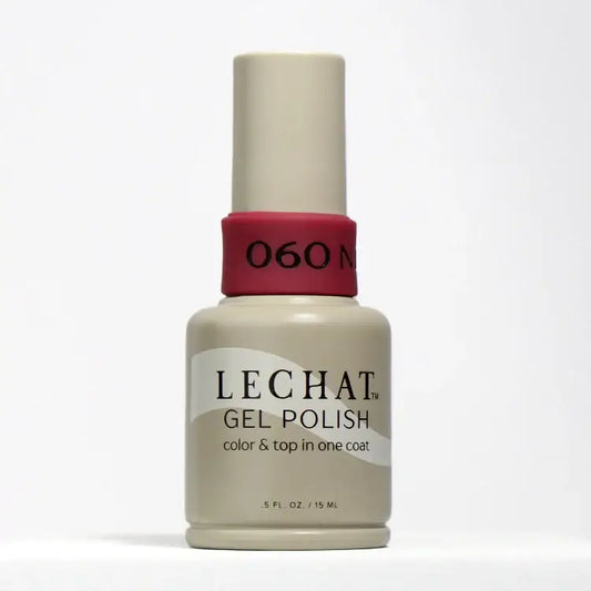 LeChat Gel Polish Color & Top One Coat Nedd Wine 0.5 oz  - #LG060 LeChat