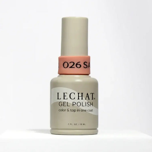 LeChat Gel Polish Color & Top One Coat Salmon Run 0.5 oz  - #LG026 LeChat