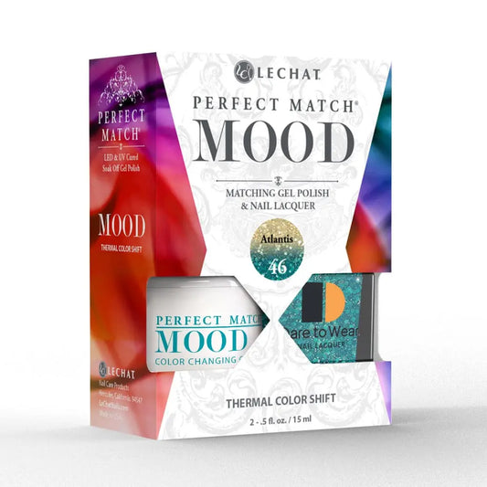 Lechat Perfect Match Mood Color Changing Gel Polish - Atlantis 0.5 oz - #PMMDS46 Lechat