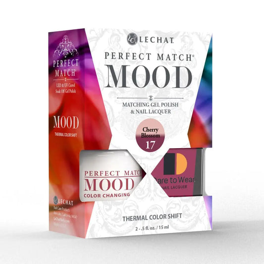 Lechat Perfect Match Mood Color Changing Gel Polish - Cherry Blossom 0.5 oz - #PMMDS17 Lechat