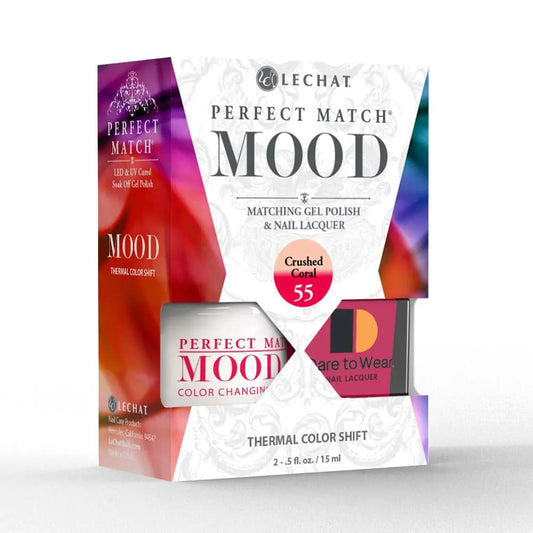 Lechat Perfect Match Mood Color Changing Gel Polish - Crushed Coral  0.5 oz - #PMMDS55 Lechat