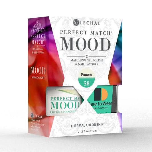Lechat Perfect Match Mood Color Changing Gel Polish - Fantasea  0.5 oz - #PMMDS58 Lechat