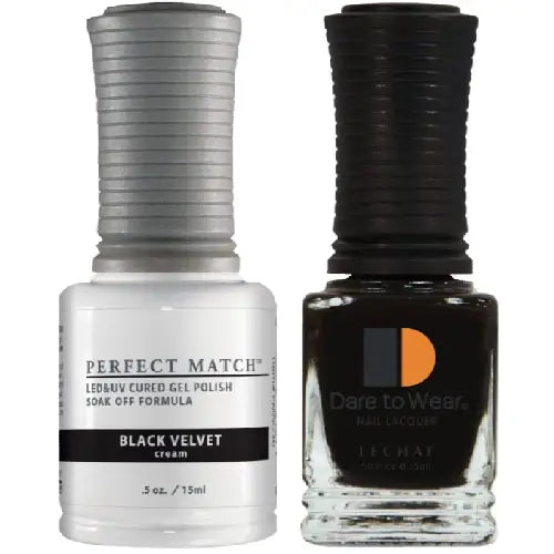 Lechat Perfect Match Gel Nail Polish - Black Velvet  0.5 oz - #PMS030 LeChat
