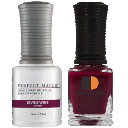 Lechat Perfect Match Gel Nail Polish - Divine Wine 0.5 oz - #PMS185 LeChat