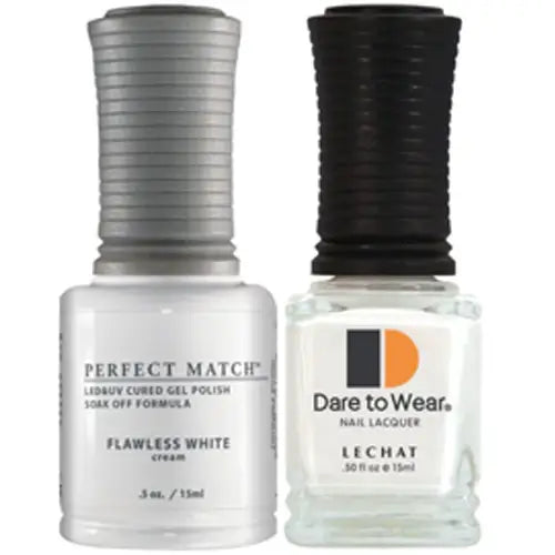 Lechat Perfect Match Gel Nail Polish - Flawless White 0.5 oz - #PMS007 LeChat