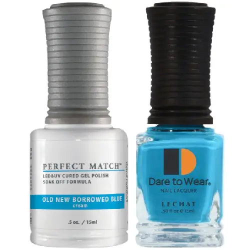 Lechat Perfect Match Gel Nail Polish - Old,New,Borrowed,Blue 0.5 oz - #PMS51 LeChat