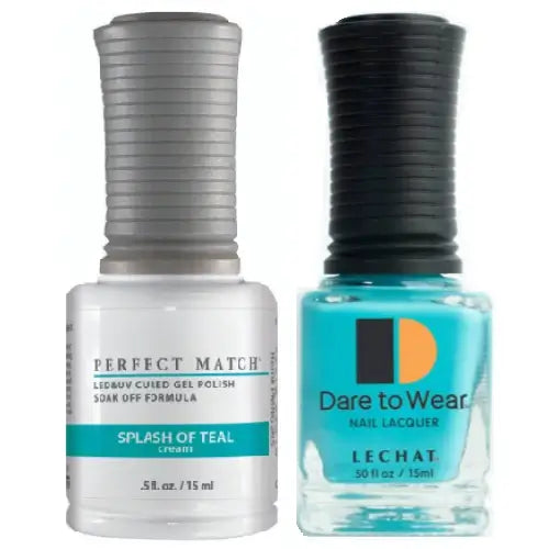 Lechat Perfect Match Gel Nail Polish - Splash of Teal 0.5 oz - #PMS265 LeChat