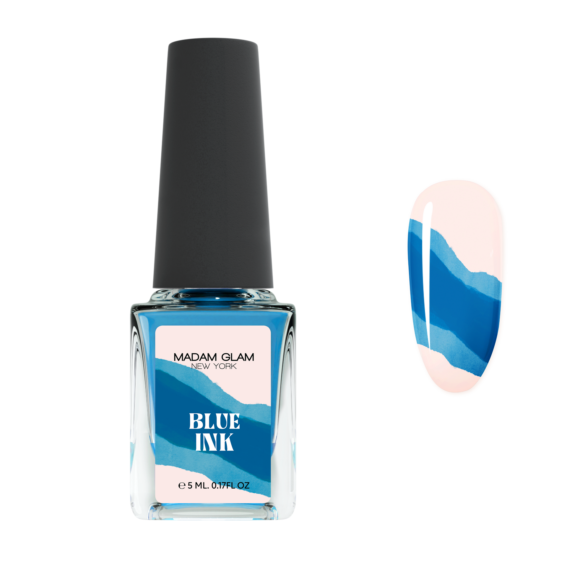 Blue Nail Art Ink Madam Glam