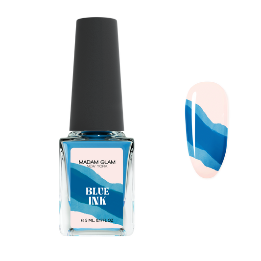 Blue Nail Art Ink Madam Glam