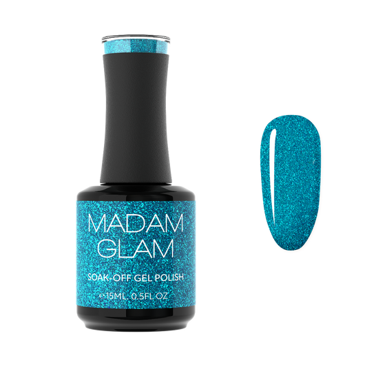 Bright Blue Madam Glam