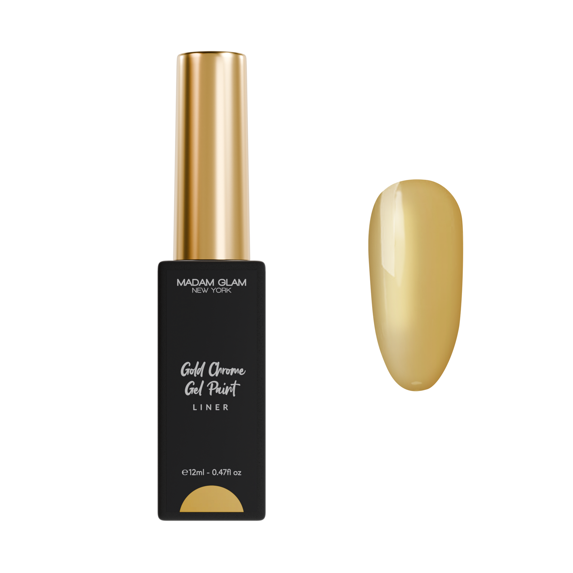 Gold Chrome Gel Paint Liner Madam Glam
