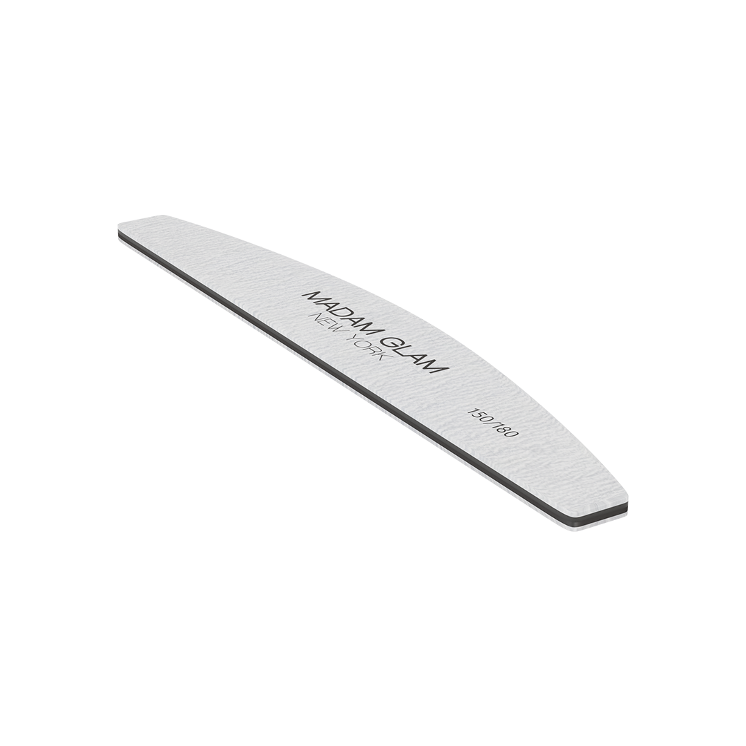 Half Moon Shape 150/180 Grit Nail File Madam Glam