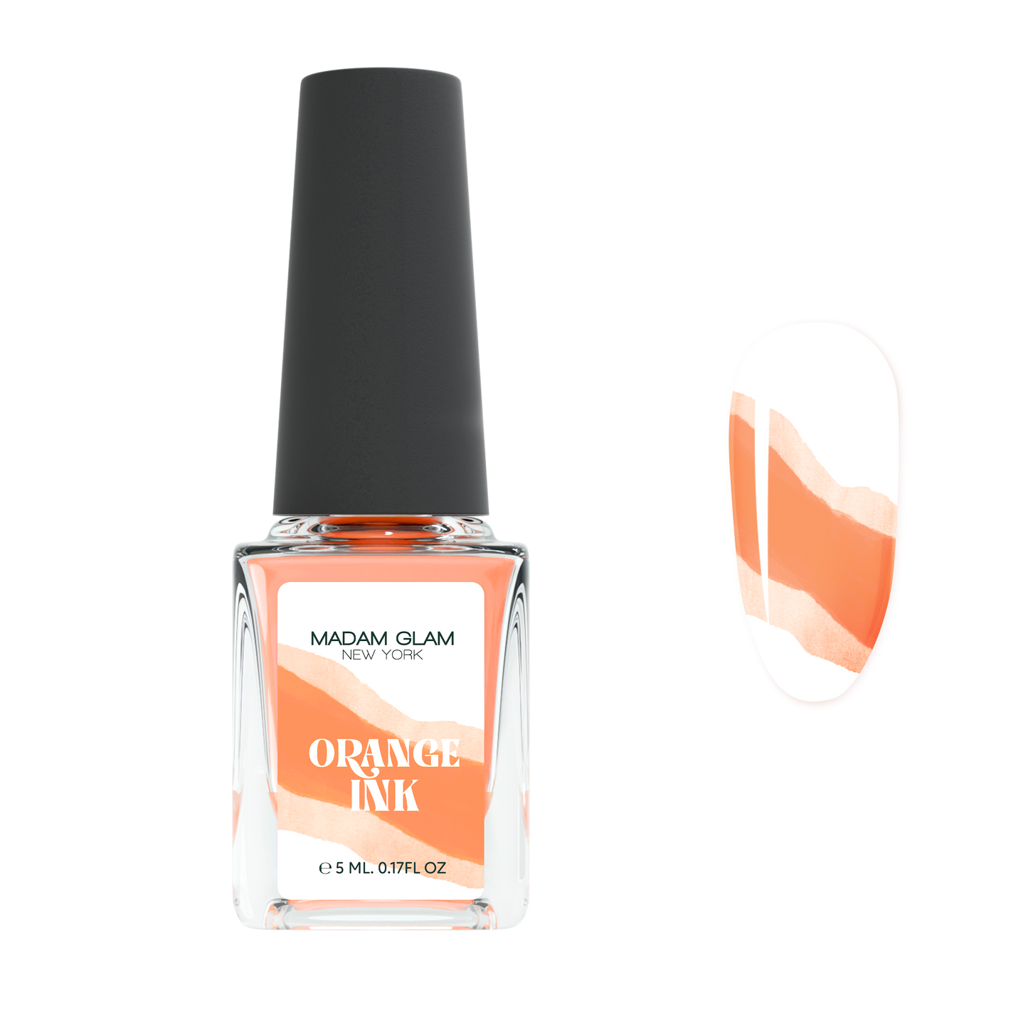 Orange Nail Art Ink Madam Glam