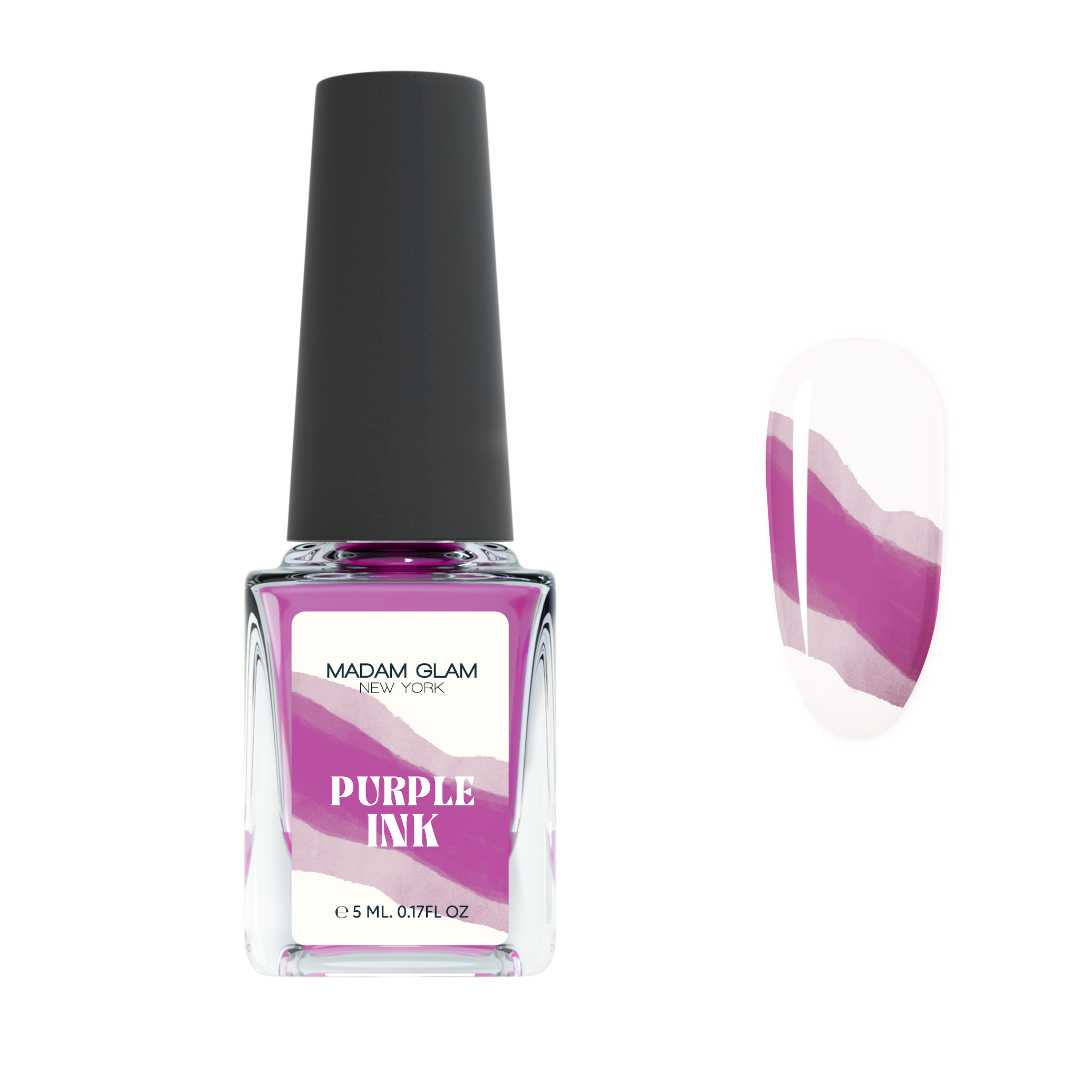 Purple Nail Art Ink Madam Glam