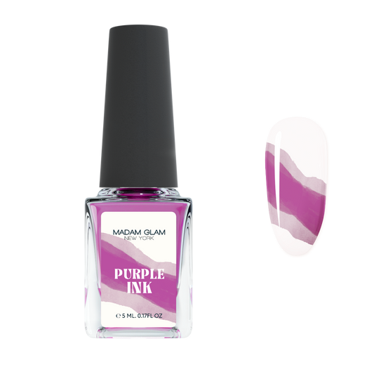 Purple Nail Art Ink Madam Glam